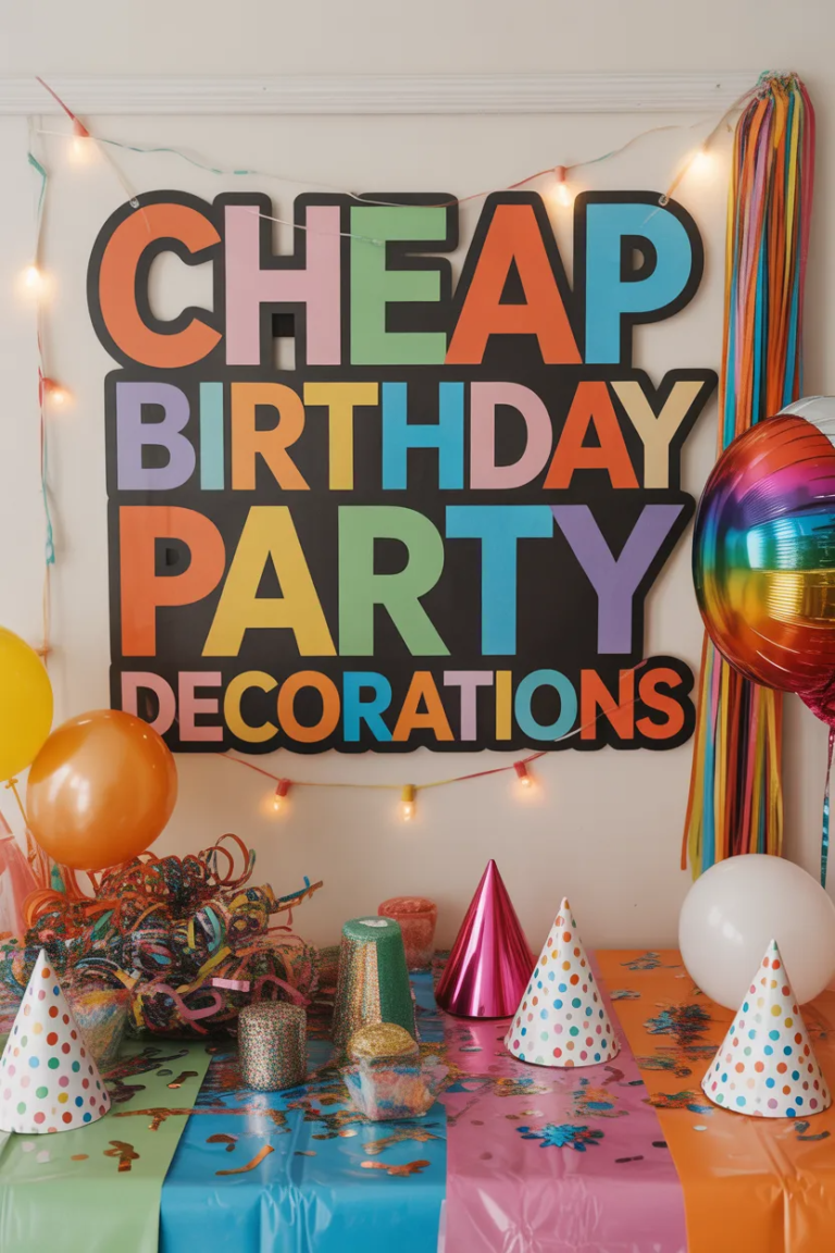 Cheap Birthday Party Decorations for Kids at Dollar Tree