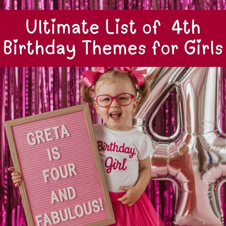 26 Adorable + Creative 4th Birthday Party for Girls Theme Ideas