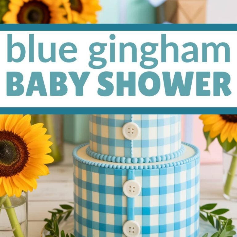 21 Blue Gingham Baby Shower Ideas That Are Sweet as Can Be