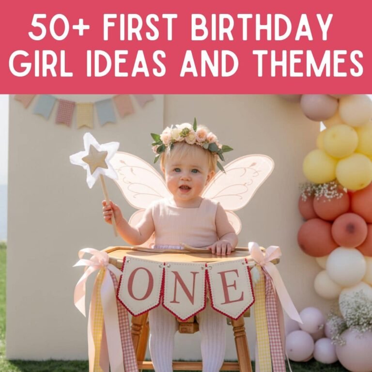 50 Cute First Birthday Girl Ideas for Party Themes, Decor + Cake Inspiration