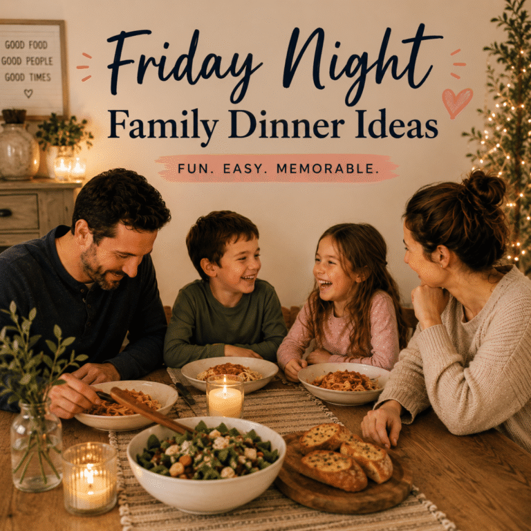Friday Night Family Dinner Ideas That Just Feel Different When You Have Little Kids