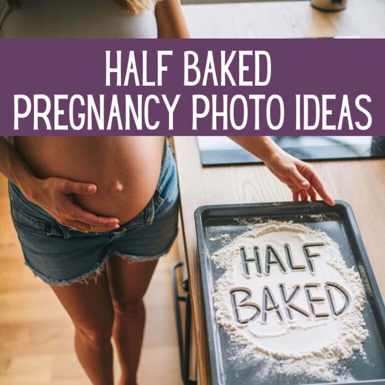 Half Baked Pregnancy Photo Ideas That Are Cute, Funny, and Totally Instagram-Worthy