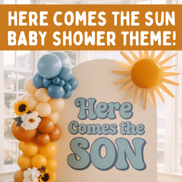 Here Comes the Son Baby Shower Theme: Sweet Sunshine Baby Boy Ideas