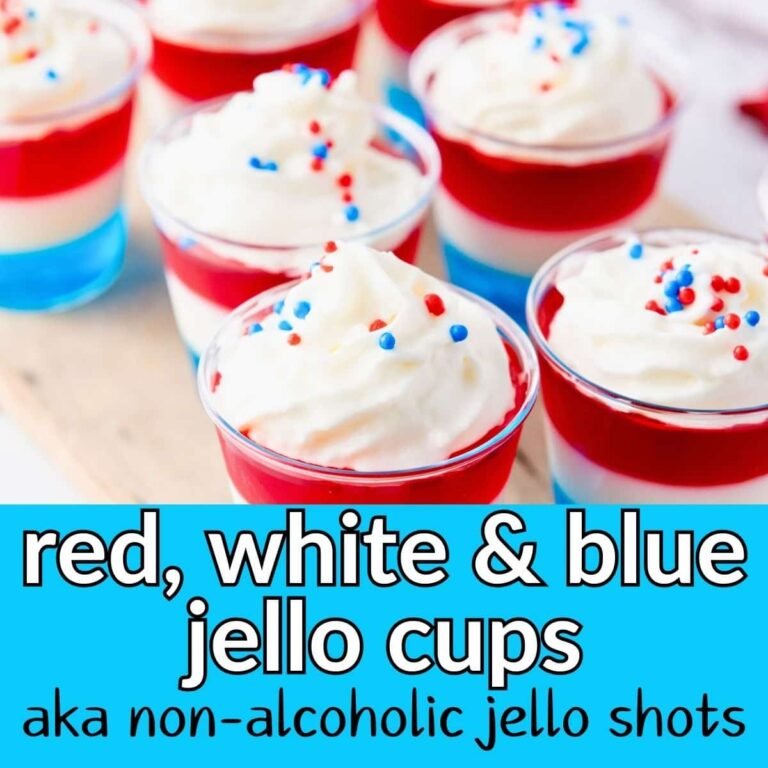 Patriotic Jello Cups (Non-Alcoholic Jello Shots for Kids)