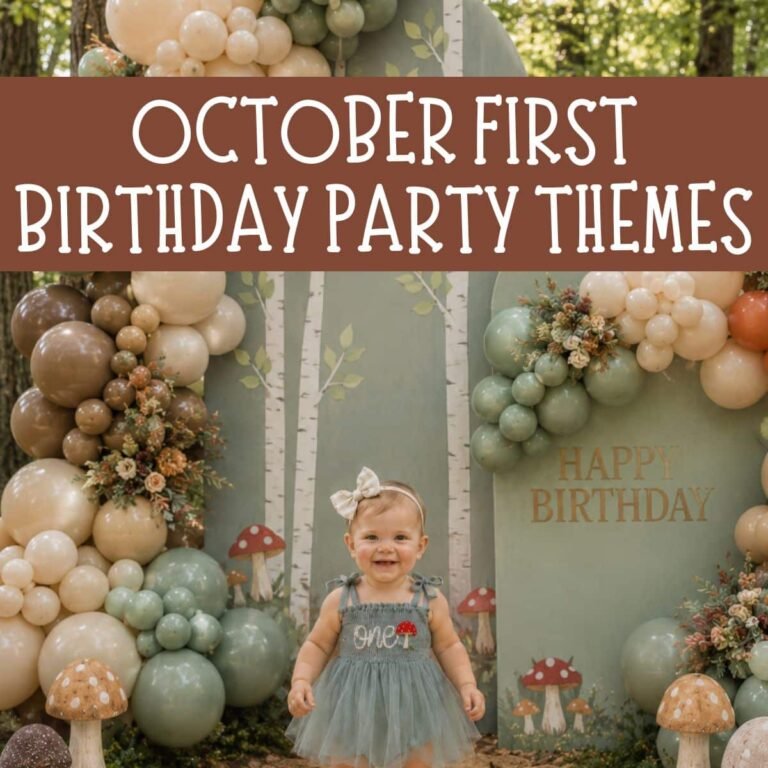 50+ Cute October First Birthday Ideas for Boys and Girls