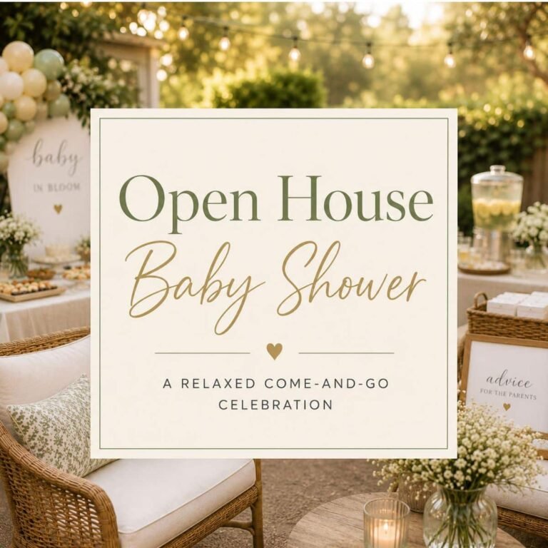 Open House Baby Shower Ideas for a Relaxed, Come-and-Go Celebration
