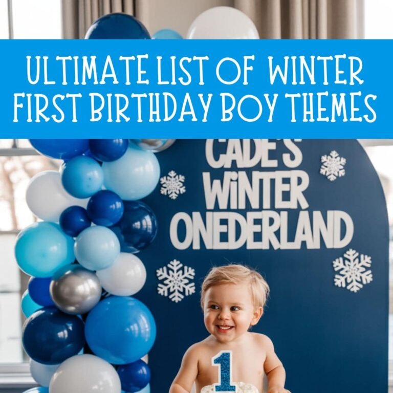 15 Cutest Winter First Birthday Boy Themes